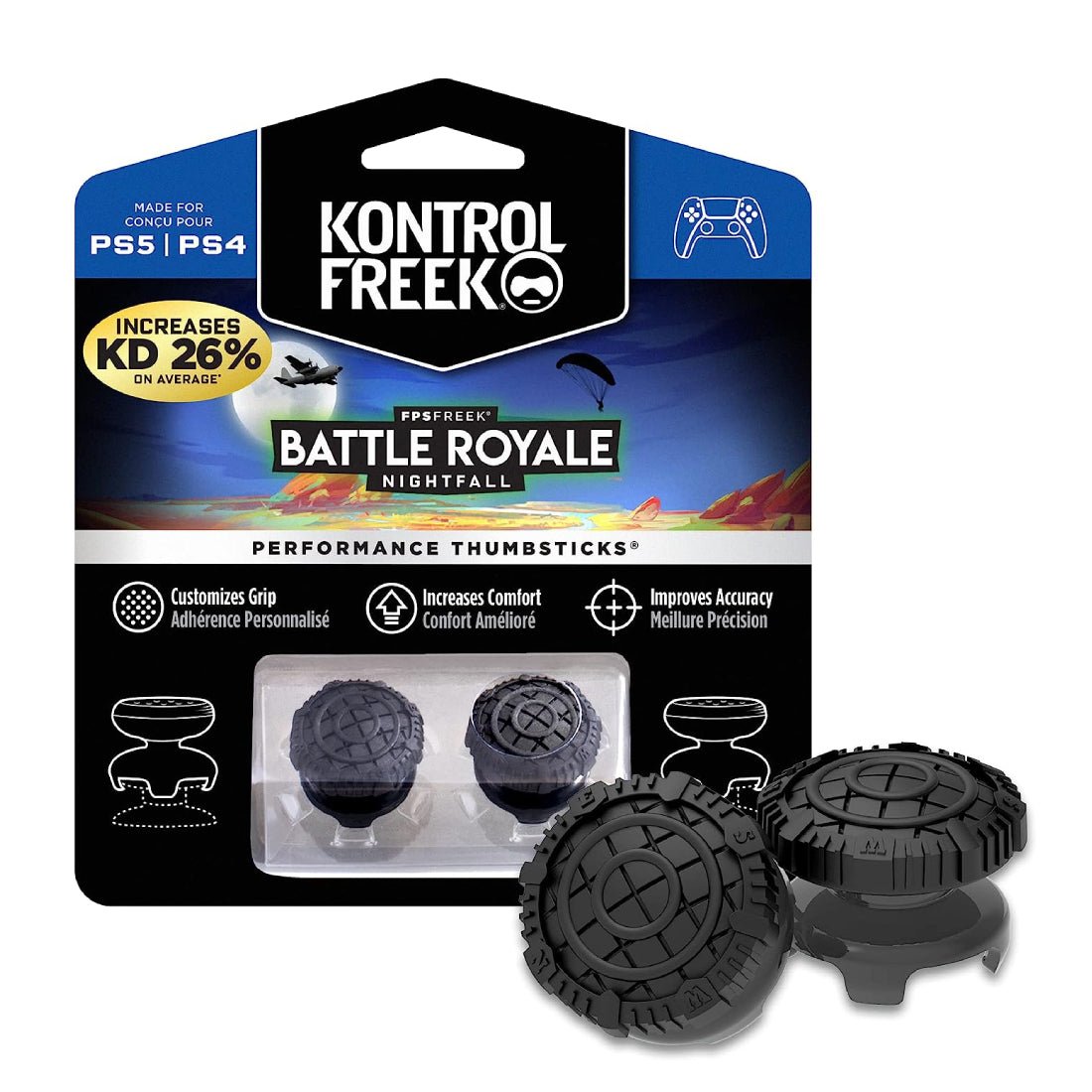 KontrolFreek Battle Royale: Nightfall Performance Thumbsticks for PS4 & PS5 - أكسسوار - Store 974 | ستور ٩٧٤