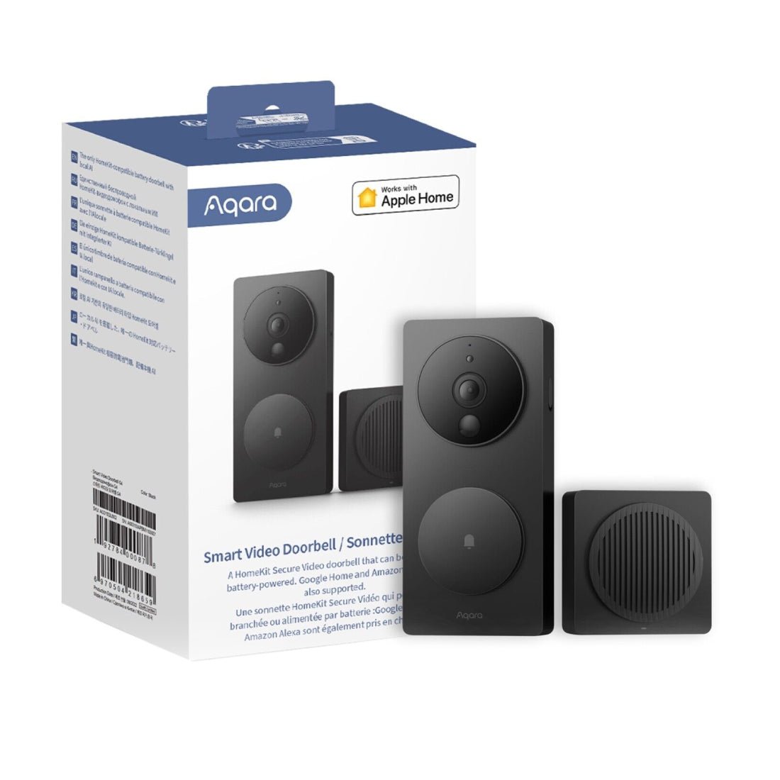 Aqara Smart Video Doorbell G4 - Black - أكسسوار ذكي - Store 974 | ستور ٩٧٤