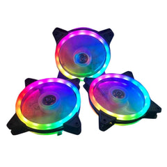 Qube Levin Storm X3 Pro 3x120mm RGB مروحة ث / تحكم عن بعد