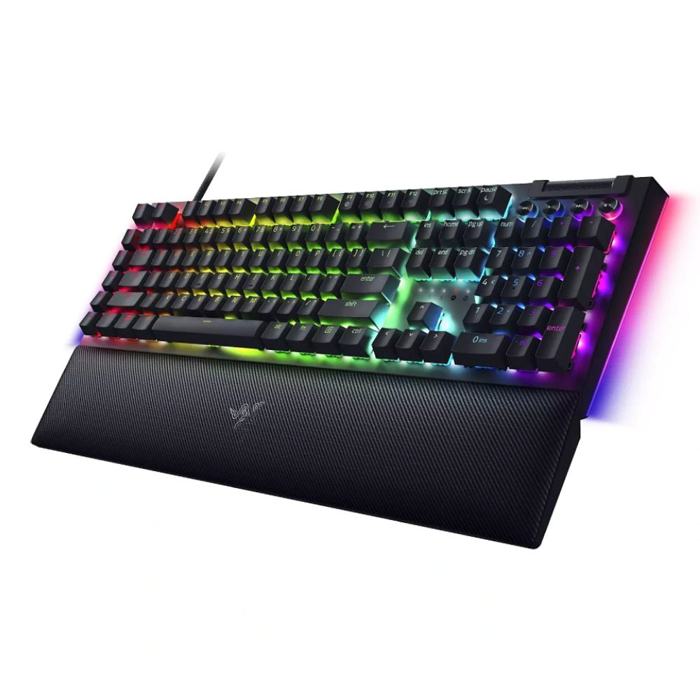 Razer BlackWidow V4 Full Size RGB Wired Mechanical Gaming Keyboard (US Layout) - Green Switch - لوحة مفاتيح - Store 974 | ستور ٩٧٤