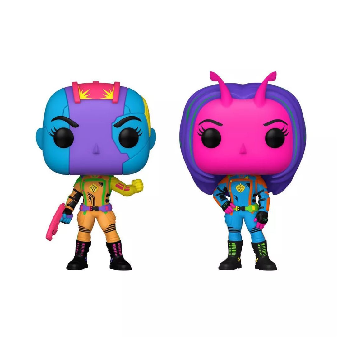 Funko Pop! Marvel: Guardians of the Galaxy 3 - Nebula & Mantis (BLKLT)(Exc) #2pk - دمية - Store 974 | ستور ٩٧٤