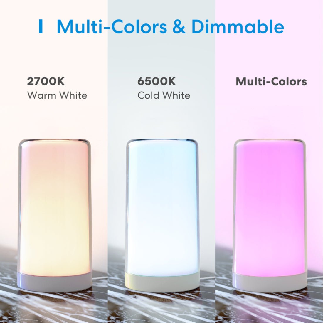 Meross Smart Wi -Fi Ambient Light مع RGB - إضaءة Meross Smart Wi -Fi Ambient Light مع RGB - إضaءة