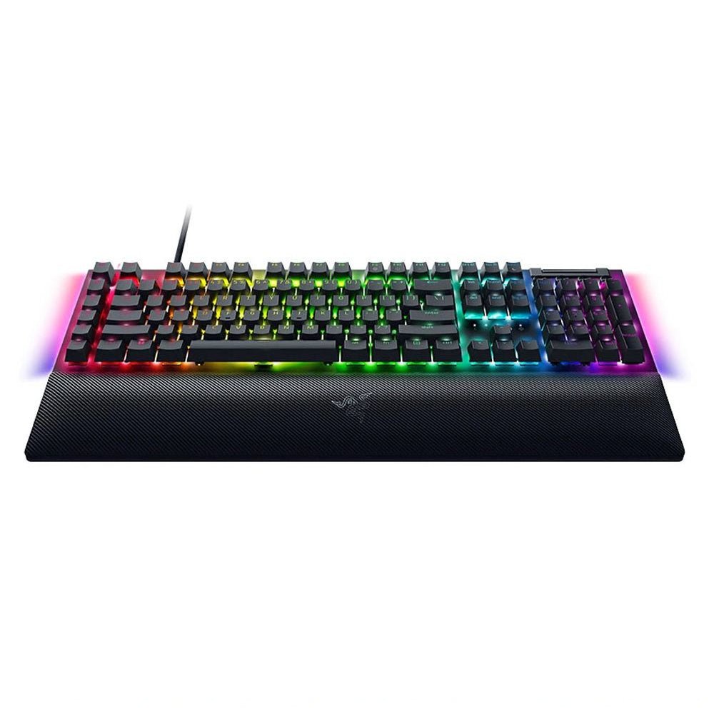 Razer BlackWidow V4 Full Size RGB Wired Mechanical Gaming Keyboard (AR Layout) - Green Switch - لوحة مفاتيح - Store 974 | ستور ٩٧٤