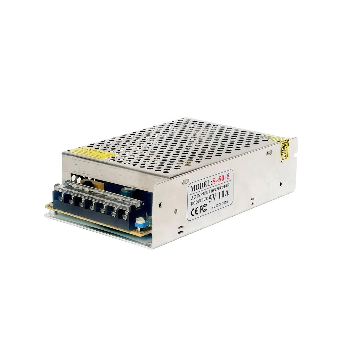 Metal case AC/DC Power Supply - 5V 10A - أكسسوارات Metal case AC/DC Power Supply - 5V 10A - أكسسوارات