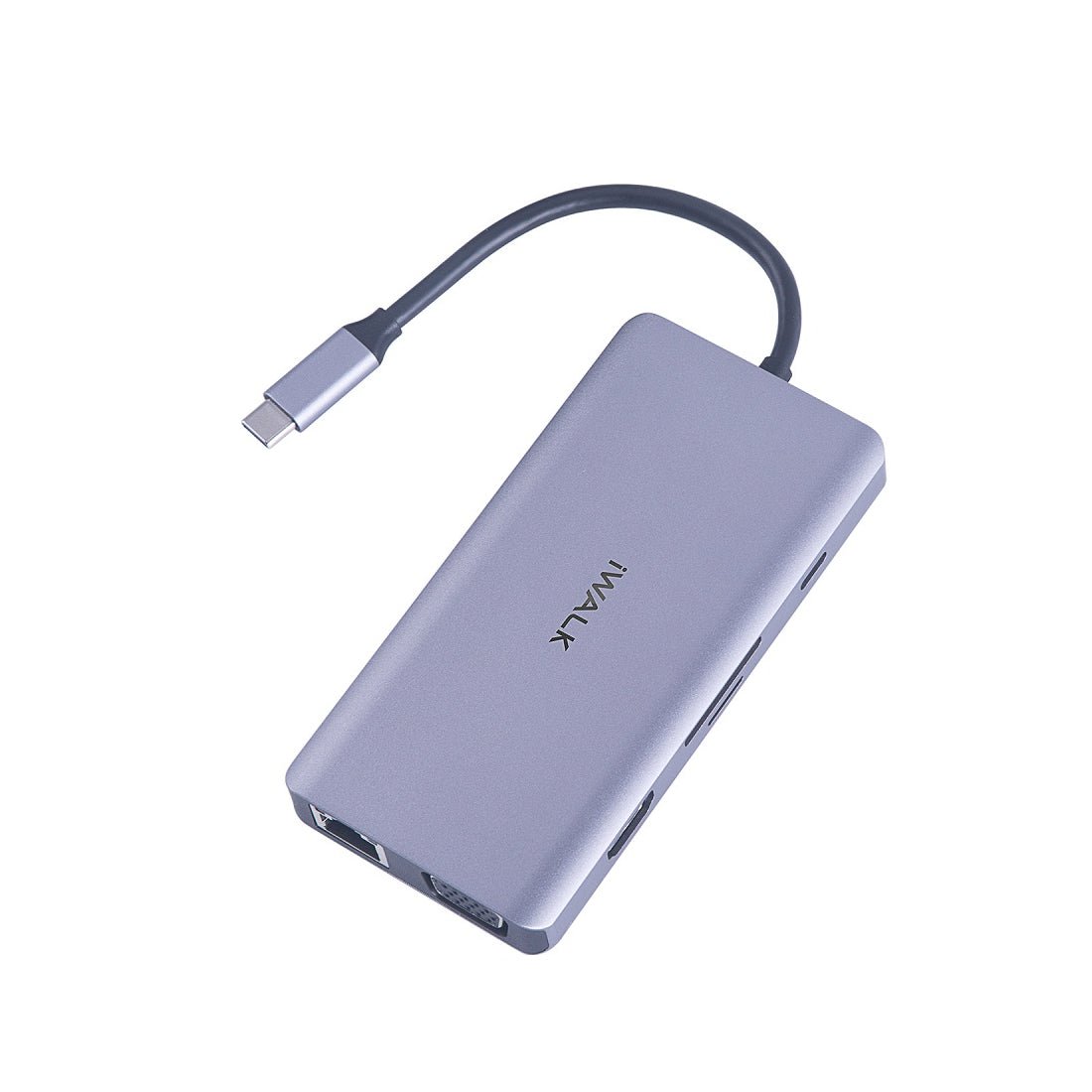 Iwalk 9 -in -1 النوع C USB Hub - Gray - Moزup