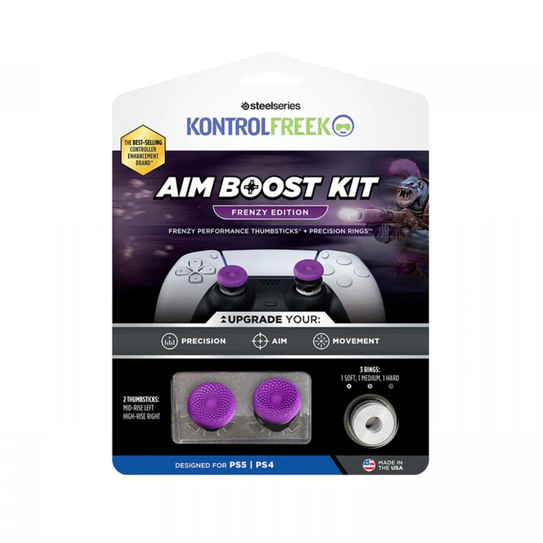 Kontrolfreek AimBoost Kit Frenzy Purple Thumbsticks - PS4/PS5 - أكسسوار - Store 974 | ستور ٩٧٤