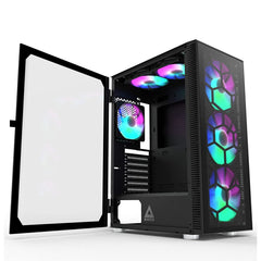 Montech X3 Glass Mid Tower Case- Black - صندوق