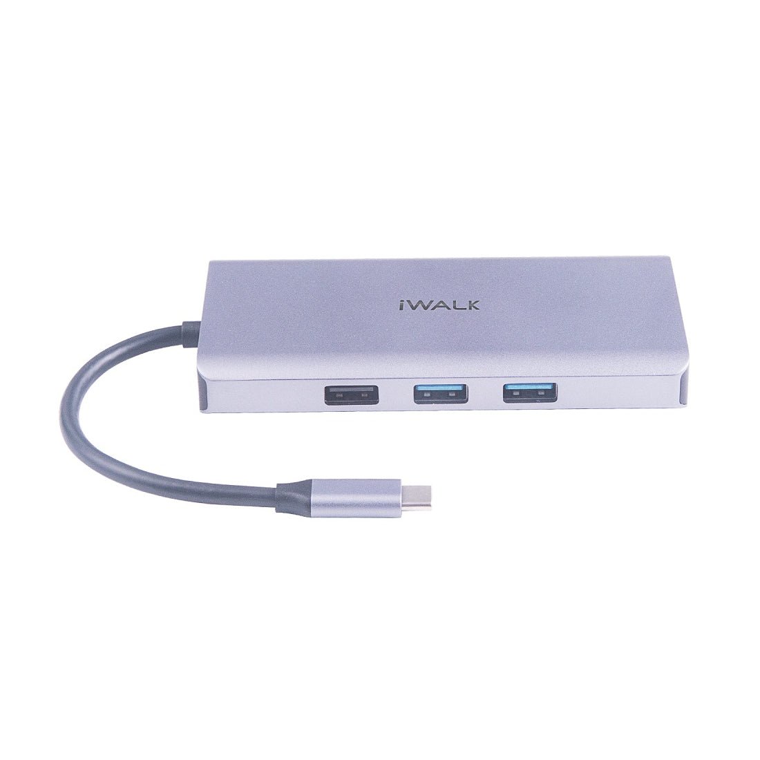 iWalk 9-in-1 Type C USB Hub - Grey - موزع iWalk 9-in-1 Type C USB Hub - Grey - موزع