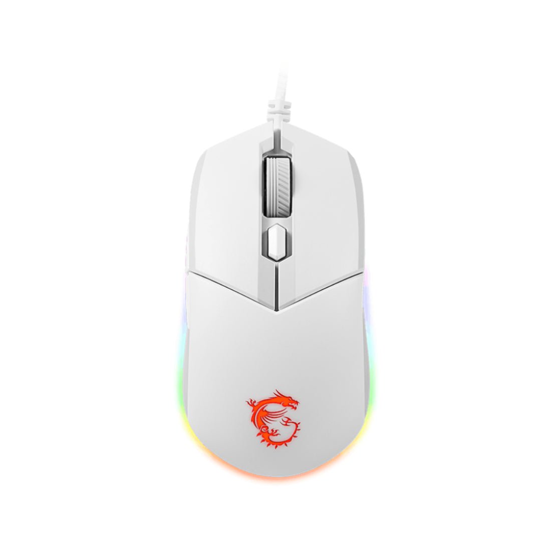 MSI Clutch GM11 Wired Gaming Mouse - White  - فأرة - Store 974 | ستور ٩٧٤