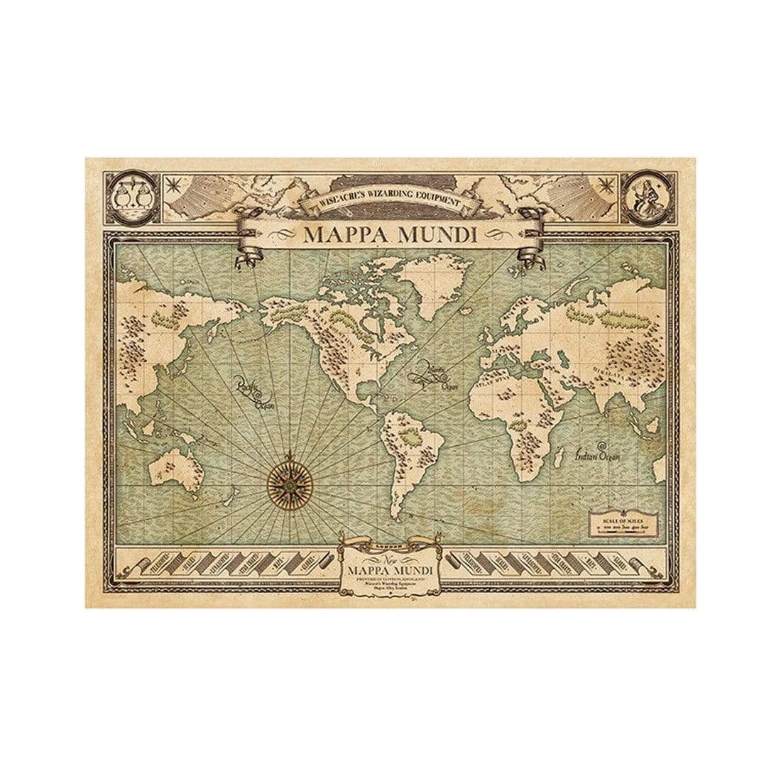 Fantastic Beasts - Mappa Mundi Art Print - أكسسوار Fantastic Beasts - Mappa Mundi Art Print - أكسسوار
