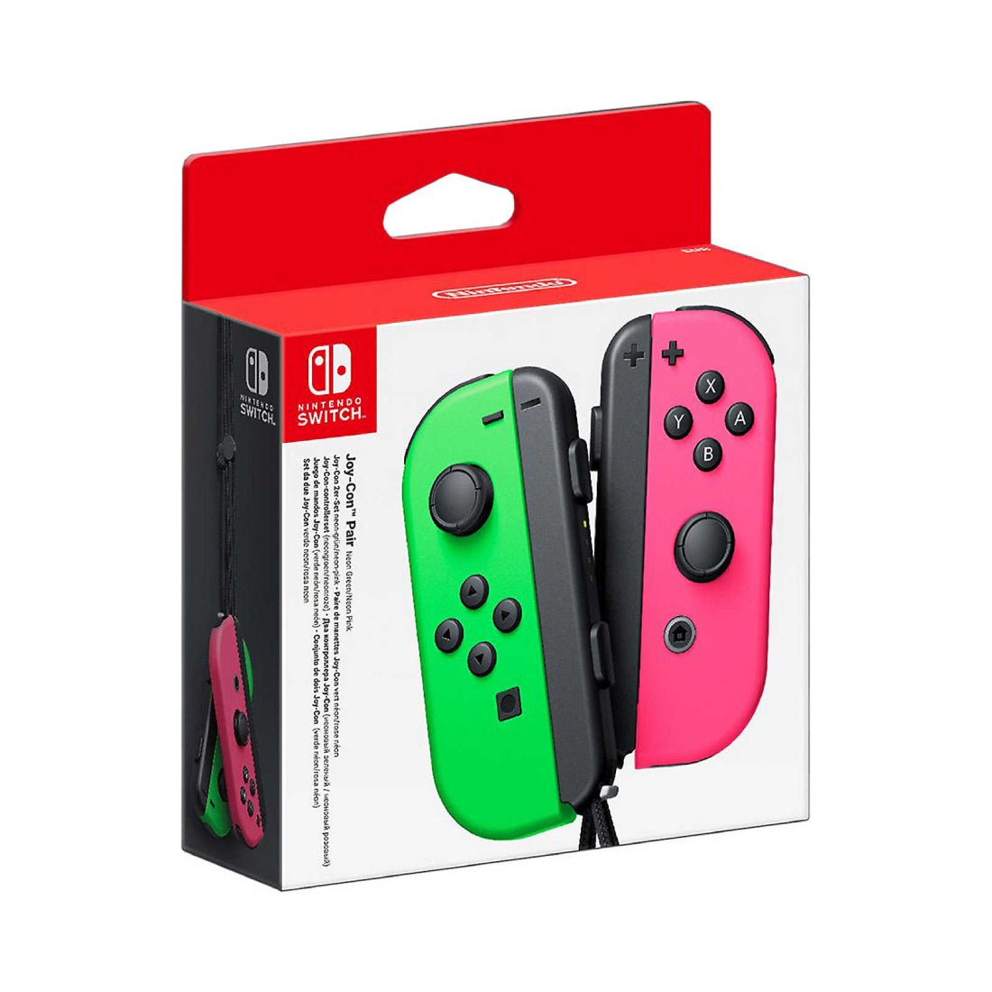 Nintendo Switch Joy -Con Pair - Green & Pink - Woudedة Tحكm Nintendo Switch Joy -Con Pair - Green & Pink - Woudedة Tحكm