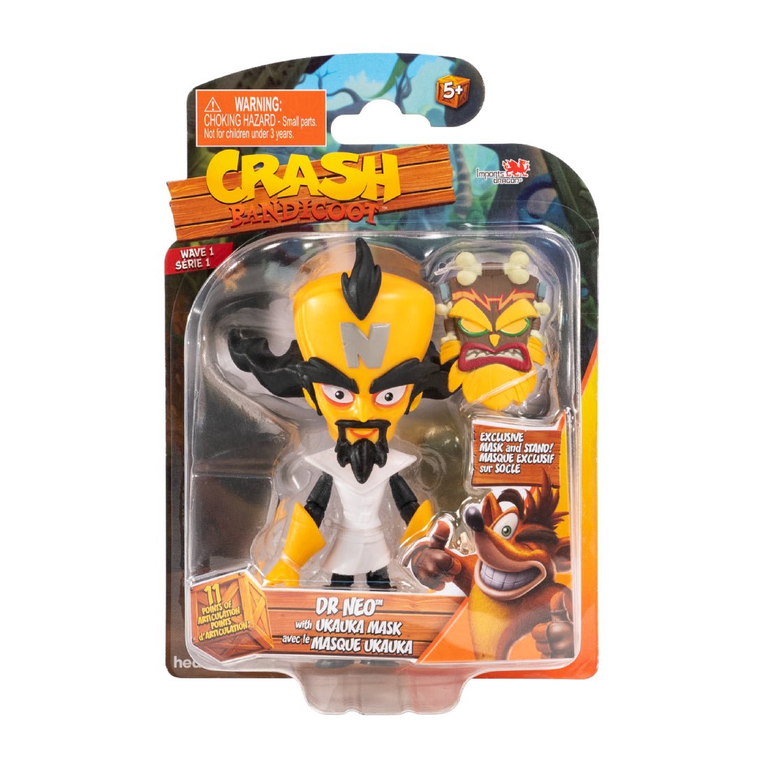 Crash Bandicoot Action Figure - Dr Neo With Uka Uka Mask - لعبة - Store 974 | ستور ٩٧٤