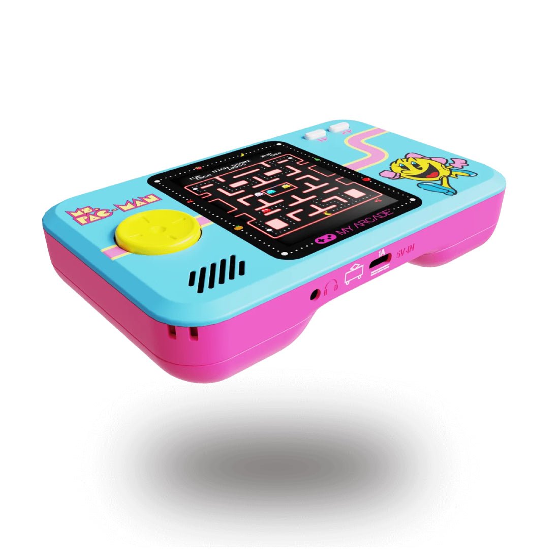 My Arcade MS.Pac-man Pocket Player Pro Console - Pink & Blue - جهاز ألعاب - Store 974 | ستور ٩٧٤