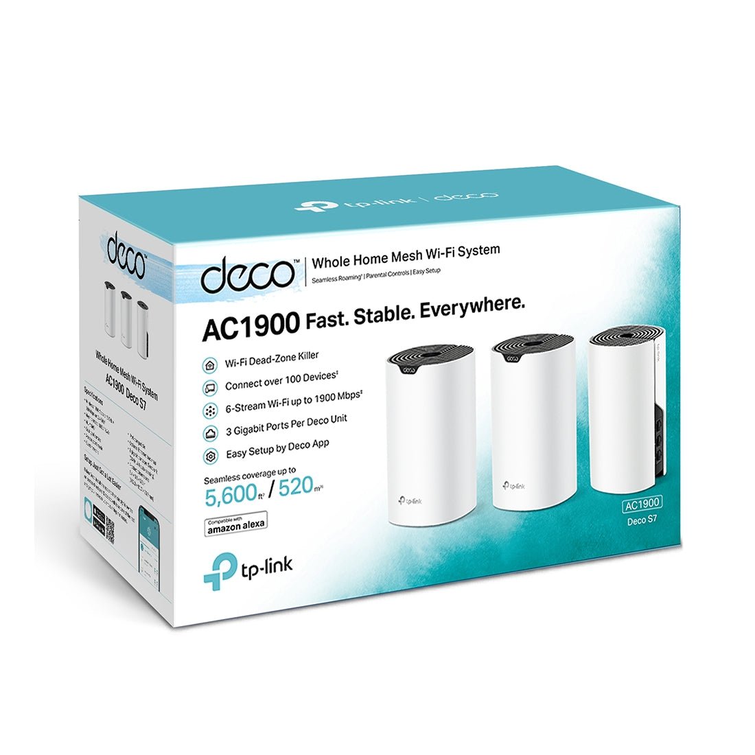 TP-Link Deco S7 AC1900 Whole Home Mesh Wi-Fi System - 3 Pack - راوتر - Store 974 | ستور ٩٧٤