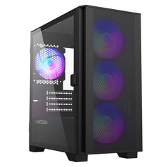 Montech Air 100 ARGB Tempered Glass MicroATX Mini Tower Case- Black - صندوق