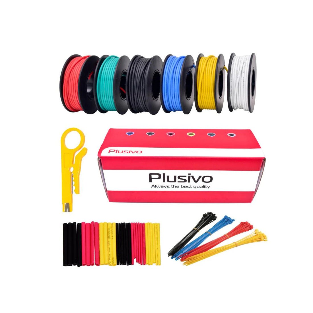 22AWG Hook Up Wire Kit (multi-core) - 6 rolls - أكسسوارات