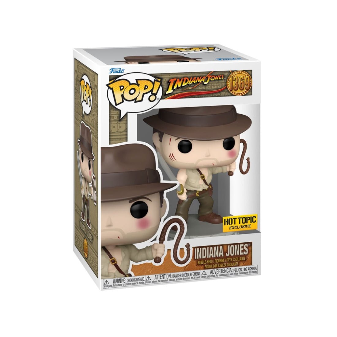 Funko Pop! Movies: Indiana Jones 2 - Indiana Jones with Whip (Exc) #1369 - دمية - Store 974 | ستور ٩٧٤