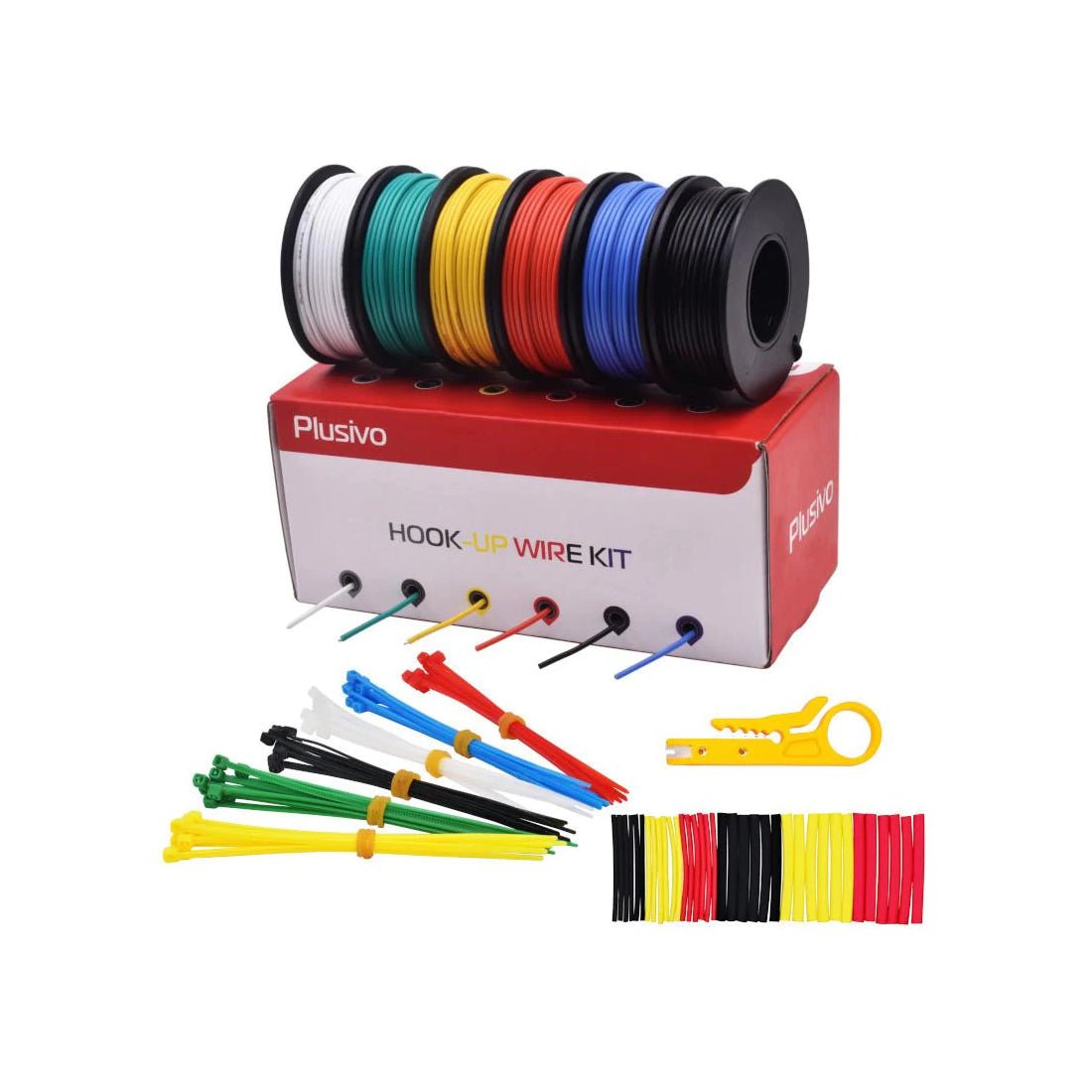 22AWG Hook Up Wire Kit (Single-core) - 6 rolls - أكسسوارات 22AWG Hook Up Wire Kit (Single-core) - 6 rolls - أكسسوارات