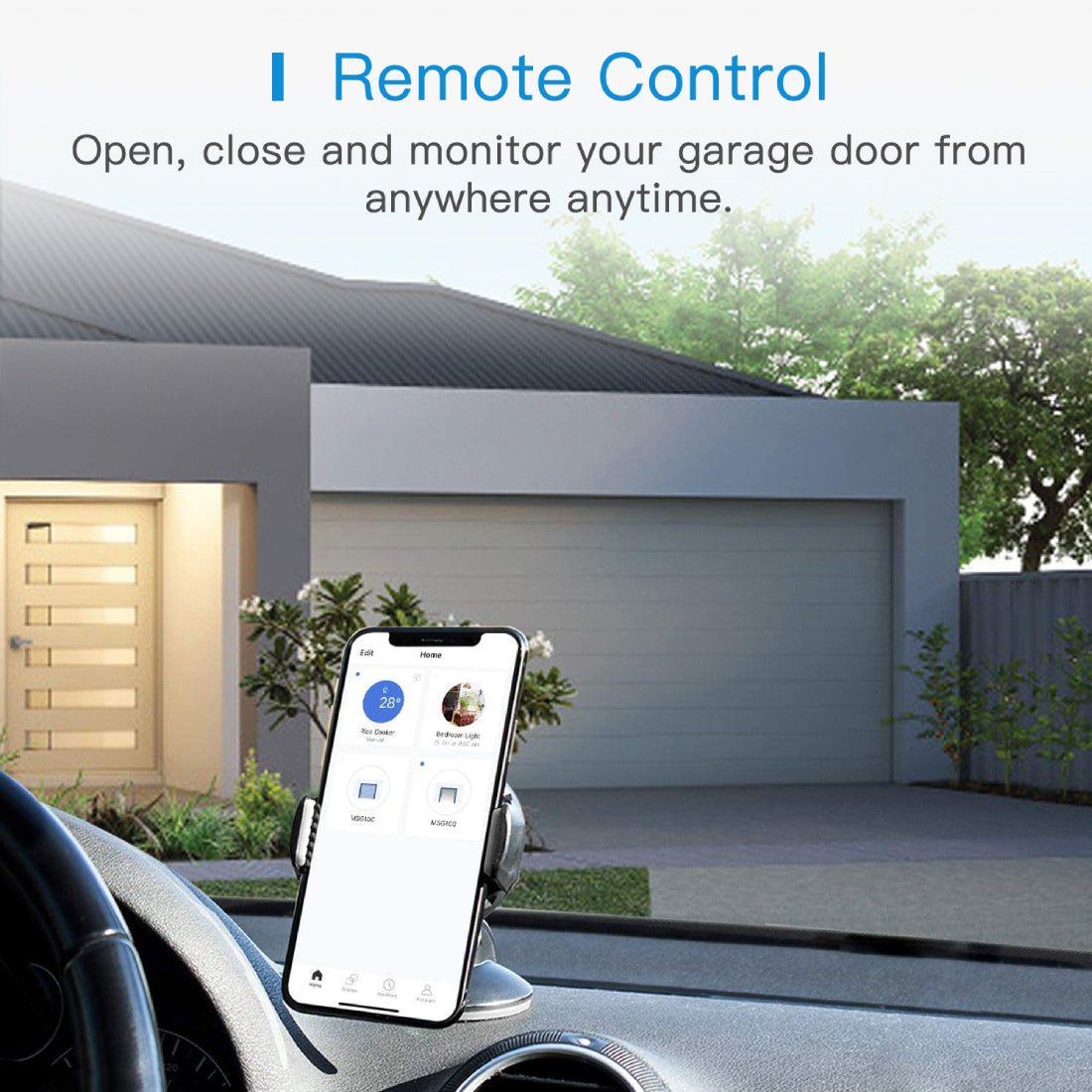 Meross Smart Wi-Fi Garage Door Opener - Up to 3 Single Doors - أداة تحكم - Store 974 | ستور ٩٧٤