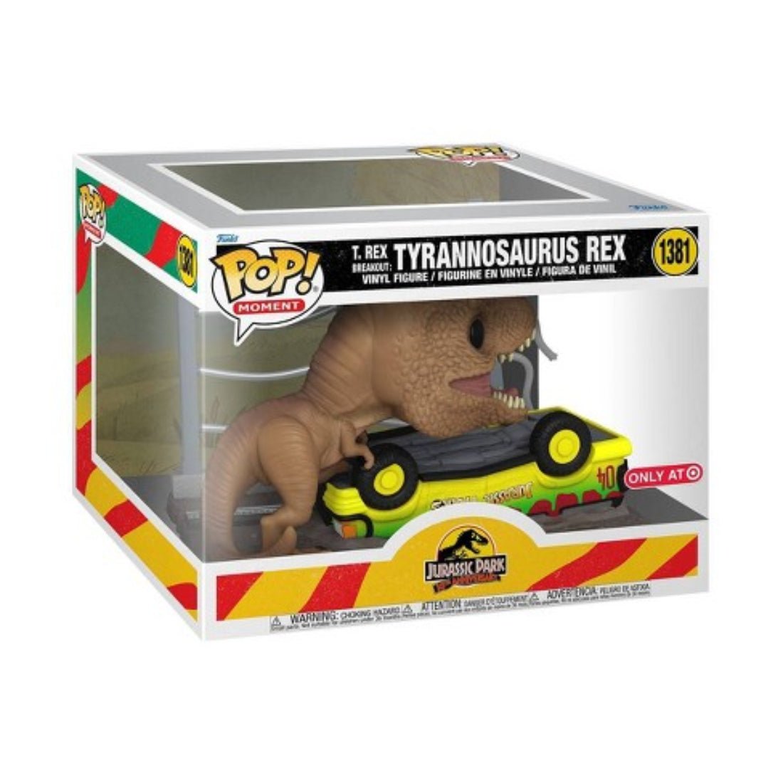 Funko Pop Moments! Movies: Jurassic Park - T-rex Breakout (Exc) #1381 - دمية Funko Pop Moments! Movies: Jurassic Park - T-rex Breakout (Exc) #1381 - دمية