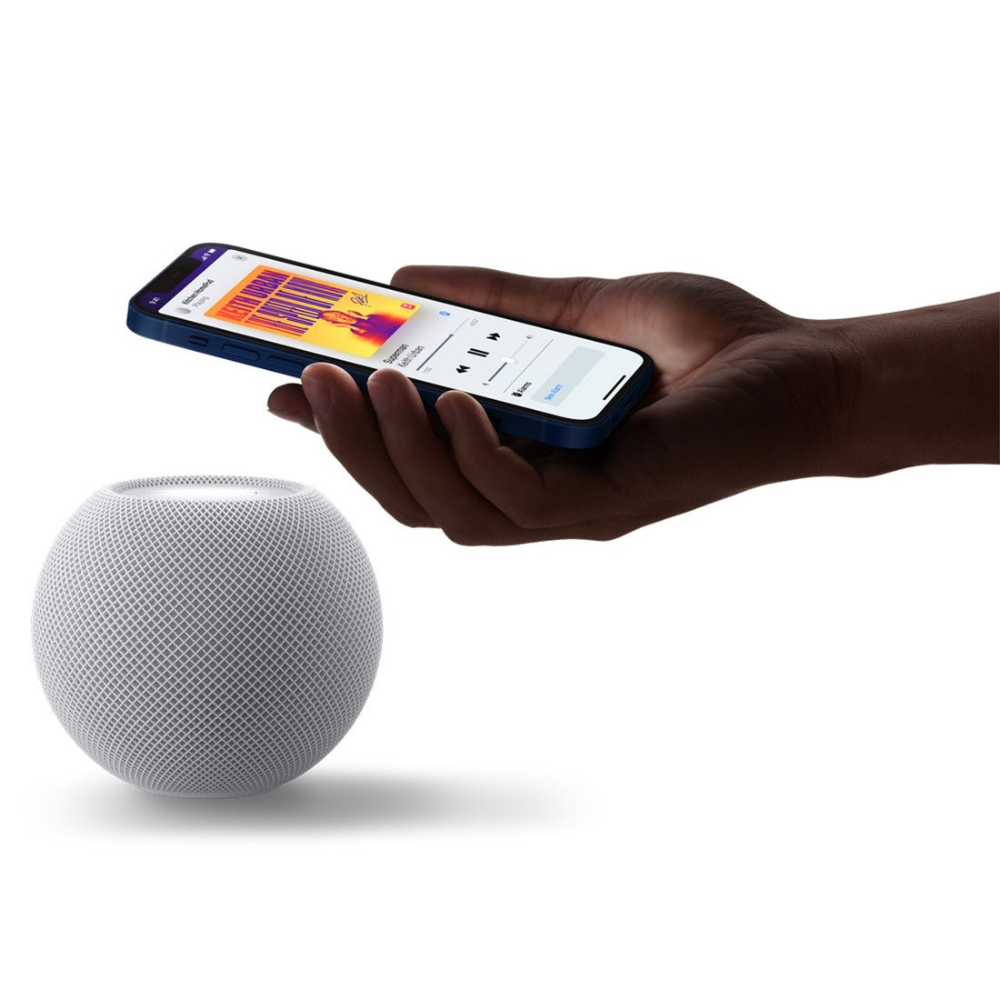 Apple HomePod Mini Intelligent Assistant - White - مكبر صوت - Store 974 | ستور ٩٧٤