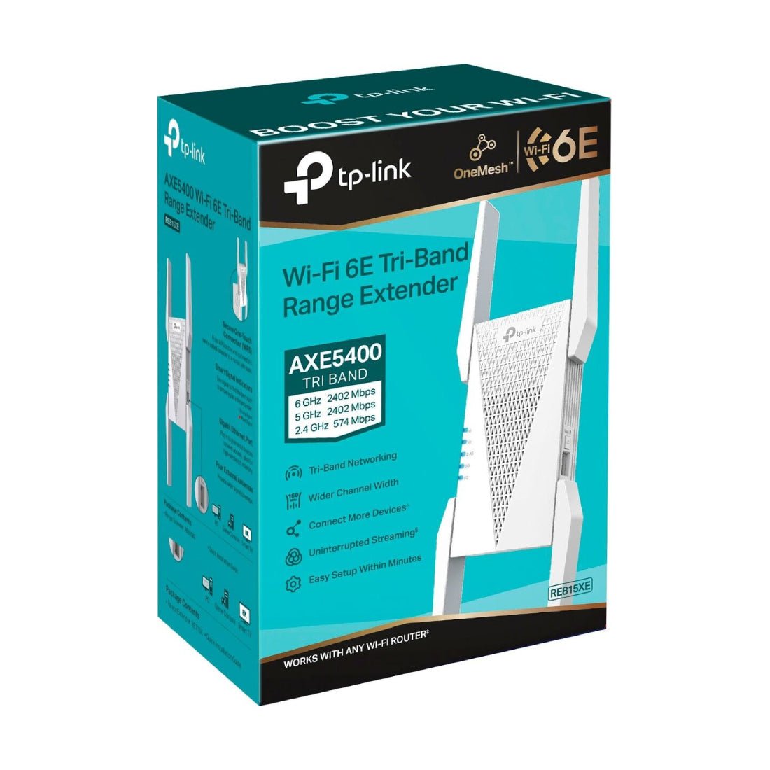 TP-Link RE815XE AXE5400 Mesh Wi-Fi 6E Range Extender - راوتر - Store 974 | ستور ٩٧٤