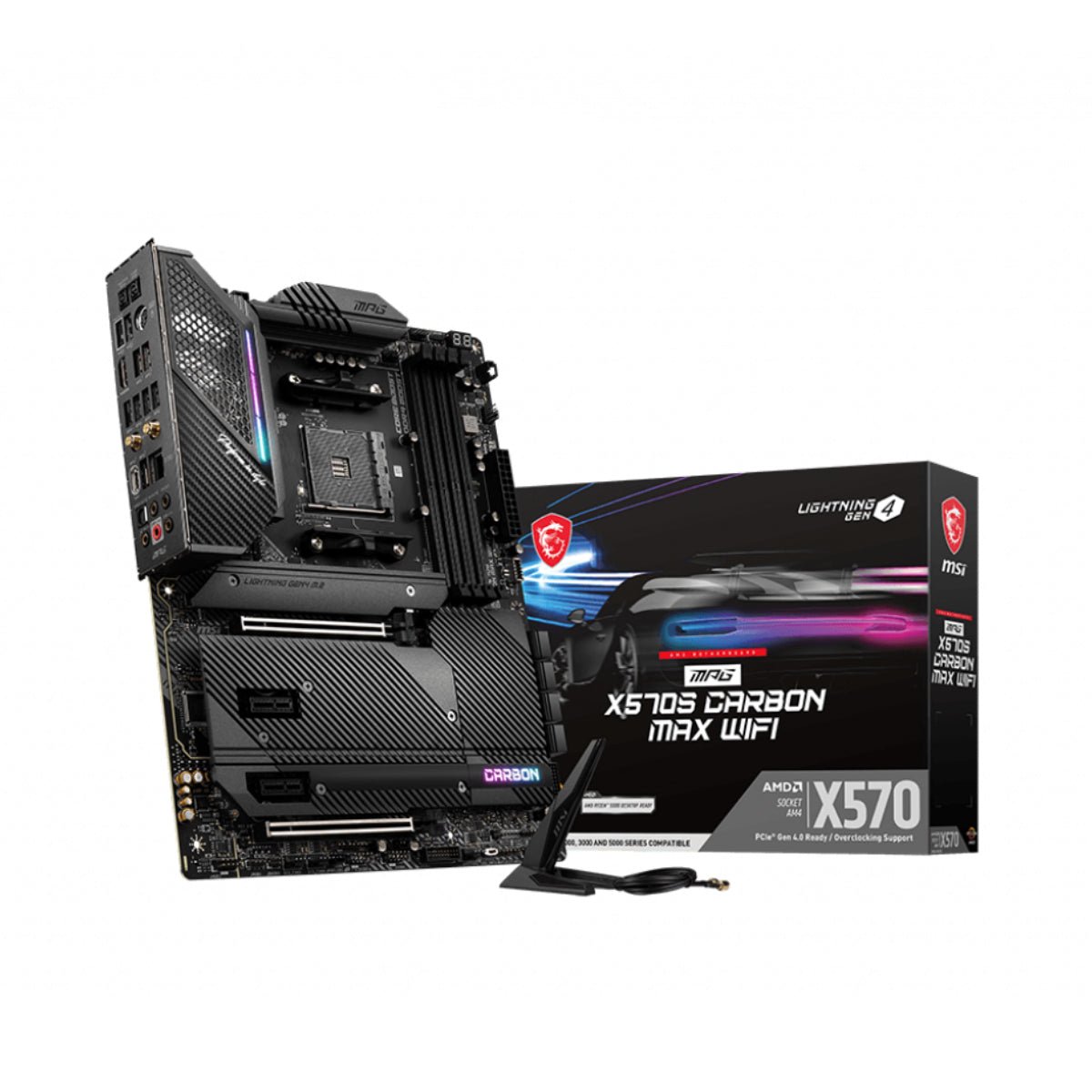 MSI MPG X570S Carbon Max WIFI - AM4 AMD Motherboard - Store 974 | ستور ٩٧٤