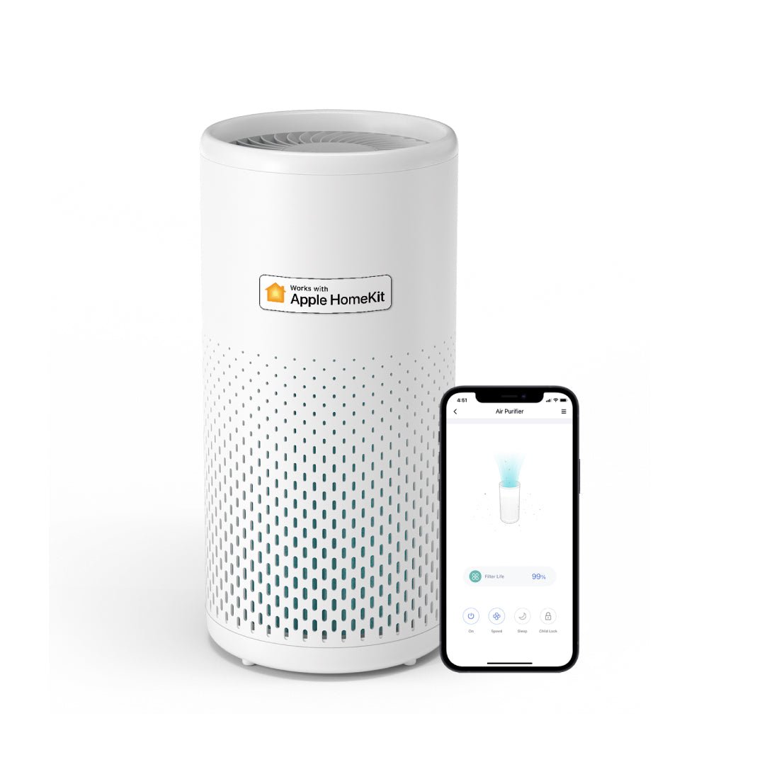 Meross Smart Air Purifier - منعش الجو Meross Smart Air Purifier - منعش الجو