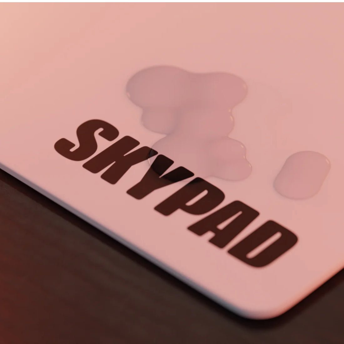 Skypad Glass 3.0 XL Gaming Mousepad - White Text - حصيرة فأرة - Store 974 | ستور ٩٧٤