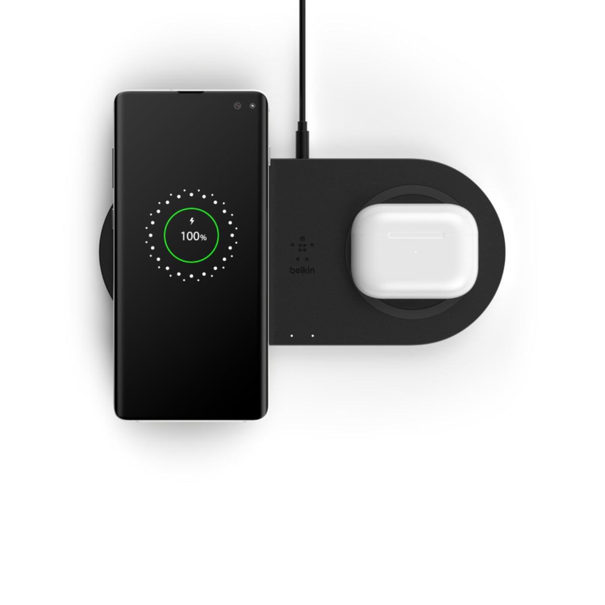 Belkin Boost Charge 10W وسادات الشحن اللاسلكية المزدوجة - الأسود - شaحn Belkin Boost Charge 10W وسادات الشحن اللاسلكية المزدوجة - الأسود - شaحn