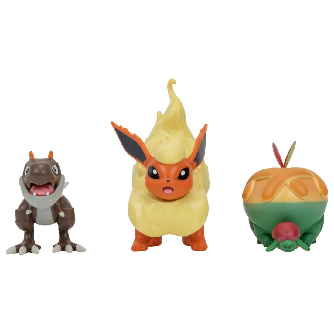 Pokemon Battle Figure 3 Set Pack - Flareon/ Tyrunt/ Appletun - مجسم - Store 974 | ستور ٩٧٤
