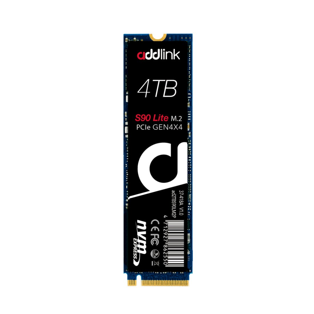 Addlink S90 Lite 4TB M.2 2280 PCIe Gen 4 - 5,000MBs/4,200MBs - مساحة تخزين - Store 974 | ستور ٩٧٤