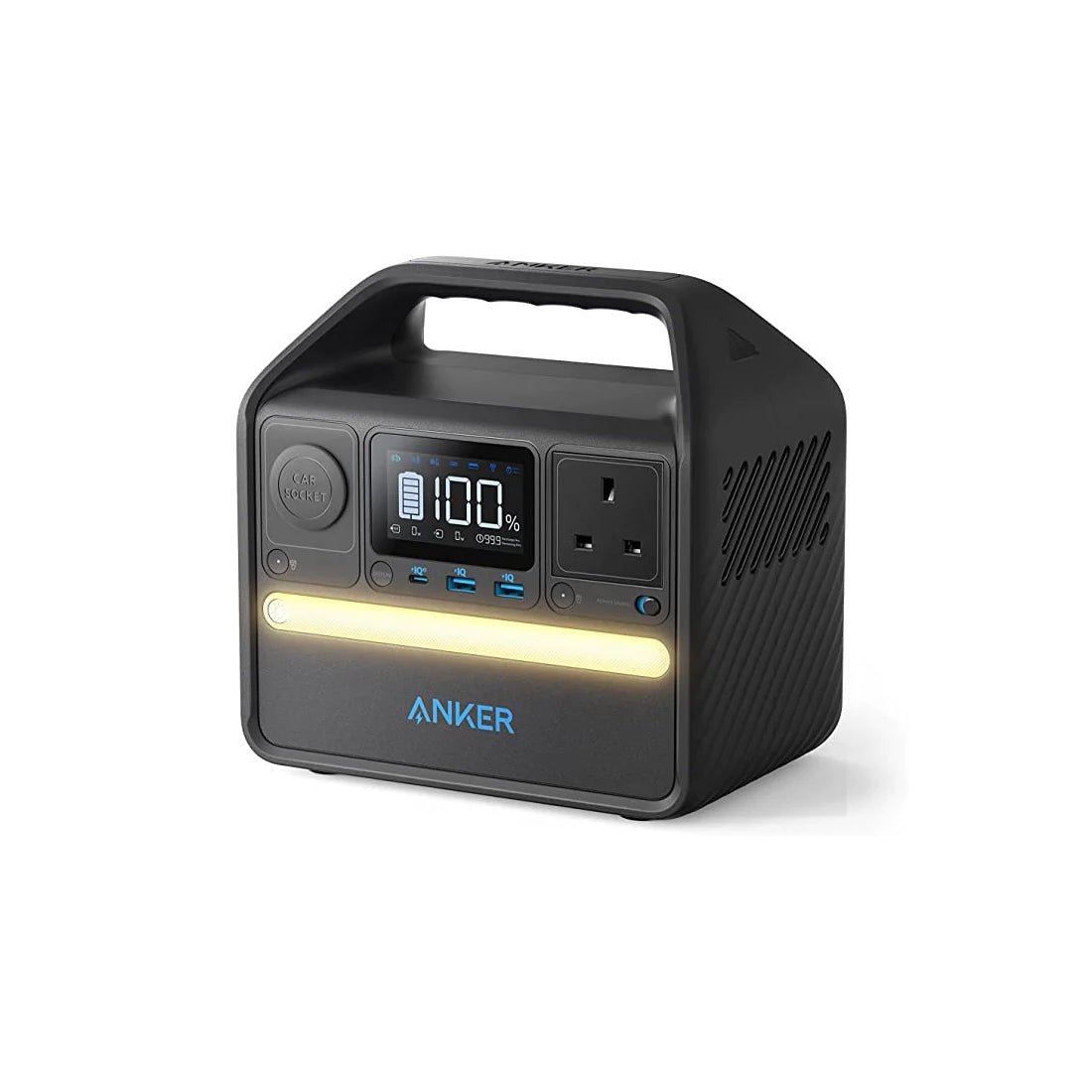 Anker 521 Portable 256Wh Power Station - Black - مزود طاقة - Store 974 | ستور ٩٧٤