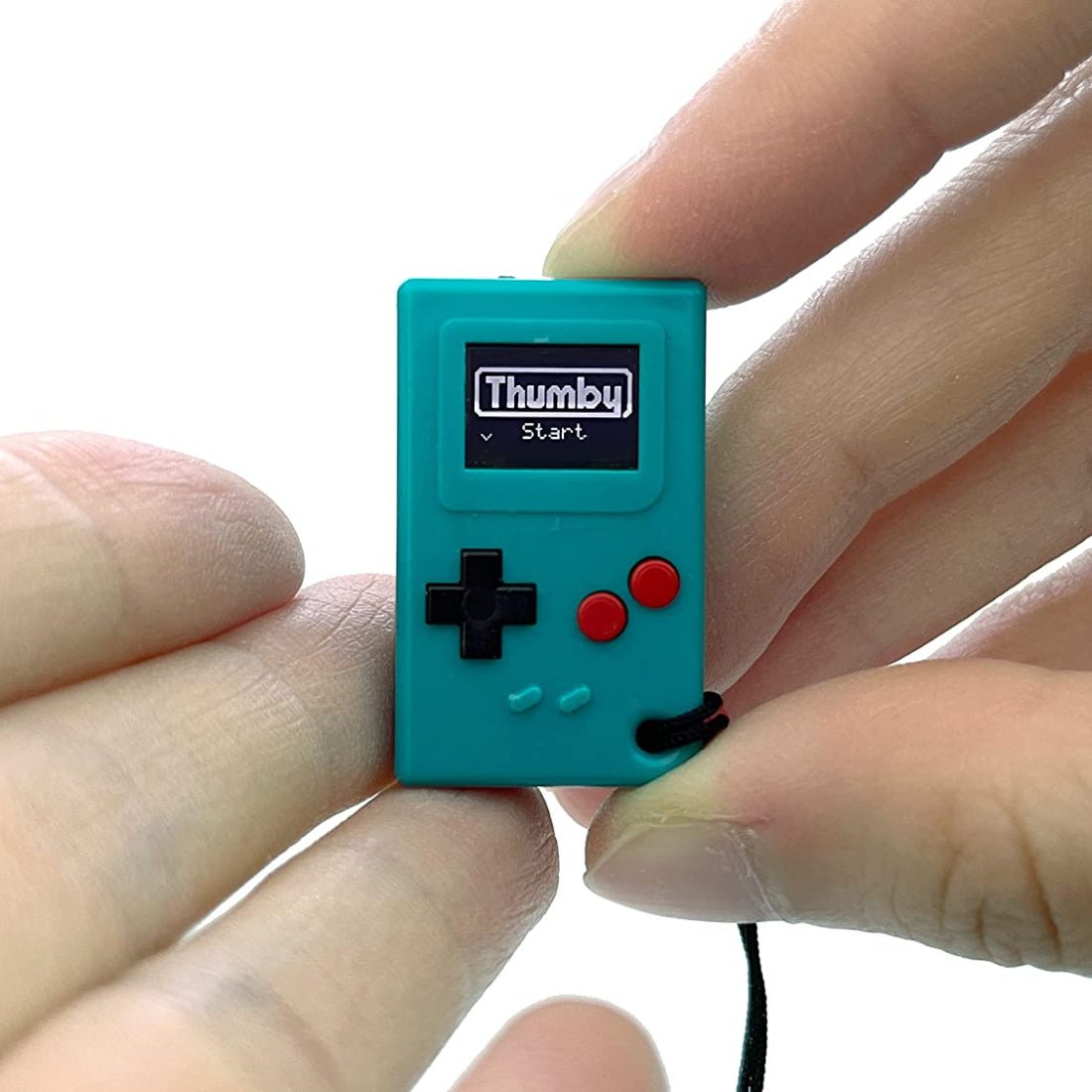 Tiny Circuits Thumby Playable Programmable Keychain Console - Teal - لعبة Tiny Circuits Thumby Playable Programmable Keychain Console - Teal - لعبة