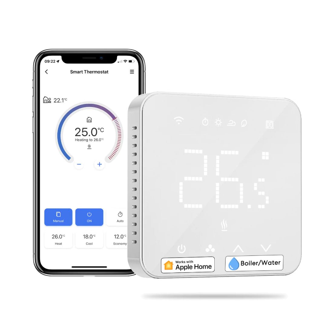 Meross Smart Wi-Fi Thermostat for Boiler/Water Heating System - منظم الحراره - Store 974 | ستور ٩٧٤