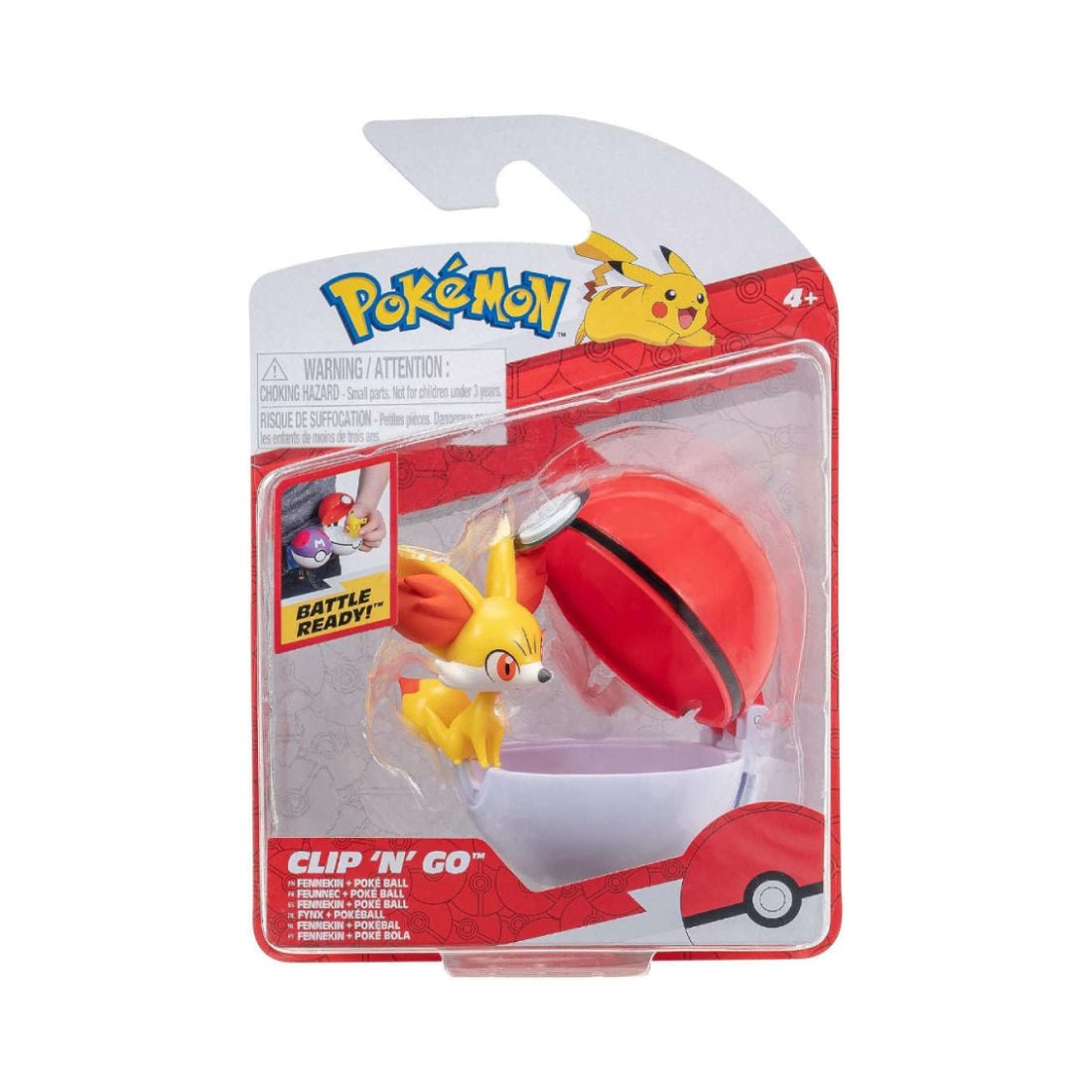 Pokemon Clip 'N' Go - Fennekin + Poké Ball - مجسم - Store 974 | ستور ٩٧٤