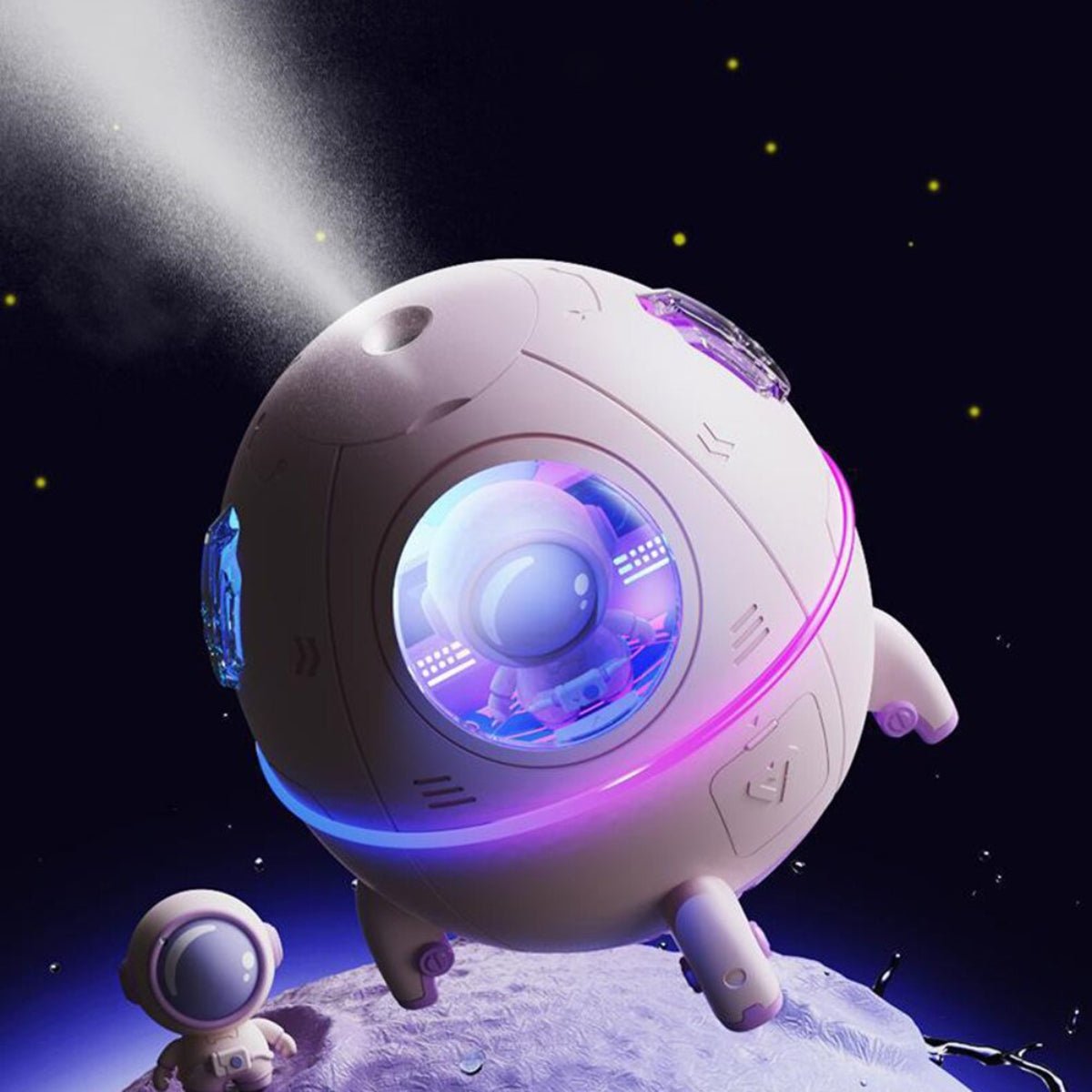Astronaut Capsule Night Light Air Diffuser - مرطّب جو Astronaut Capsule Night Light Air Diffuser - مرطّب جو