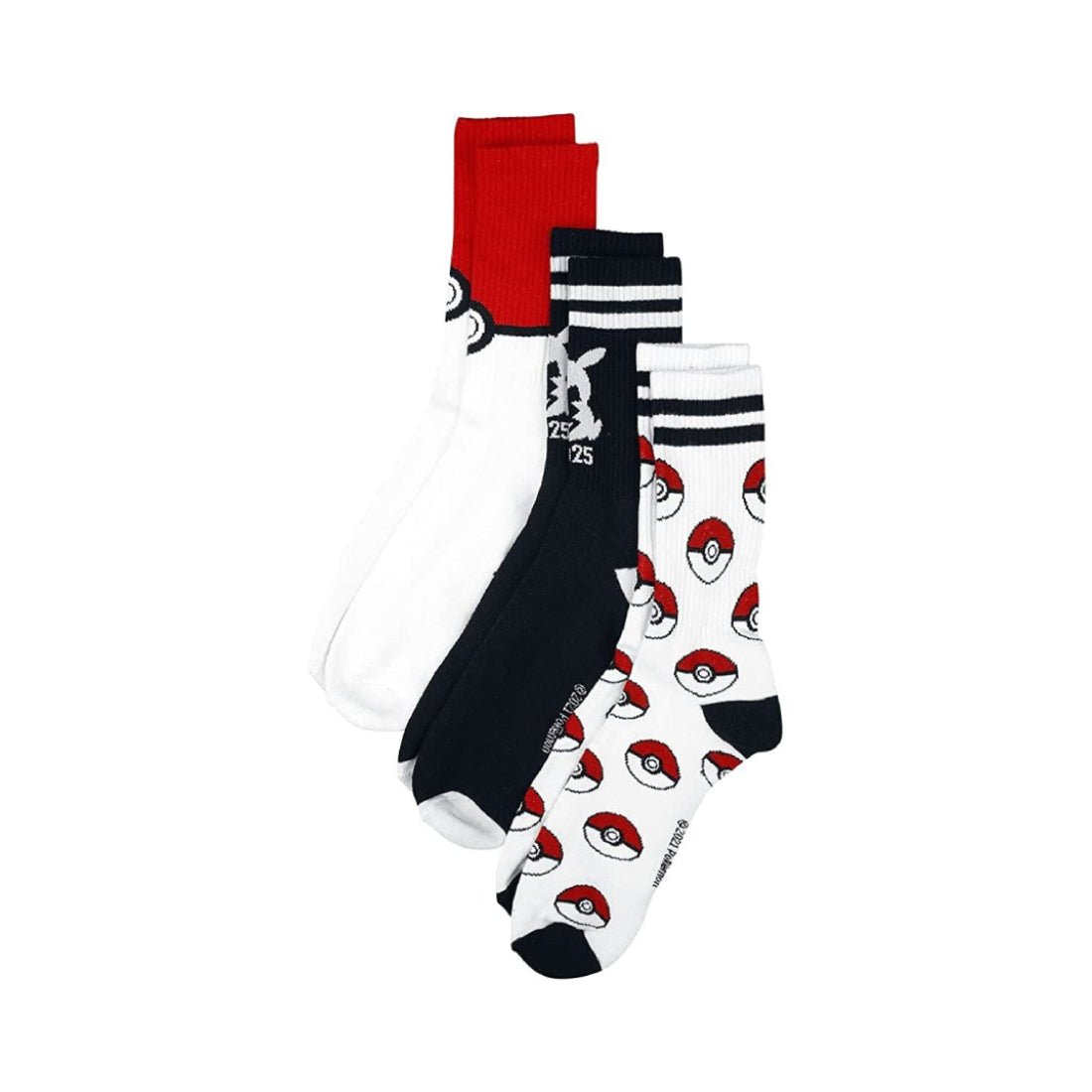 Difuzed Pokémon Sport Socks (3 Pack) 39/42 - جوارب رياضية - Store 974 | ستور ٩٧٤
