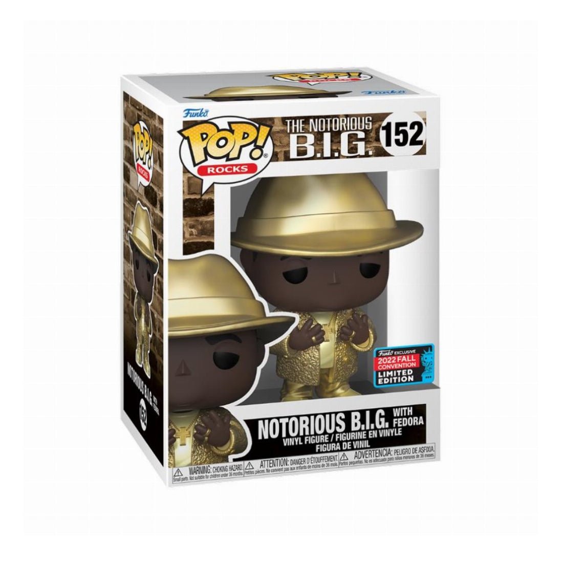 Funko Pop! Rocks: Biggie - Biggie w/ Fedora (GD)(NYCC'22) #152 - دمية - Store 974 | ستور ٩٧٤