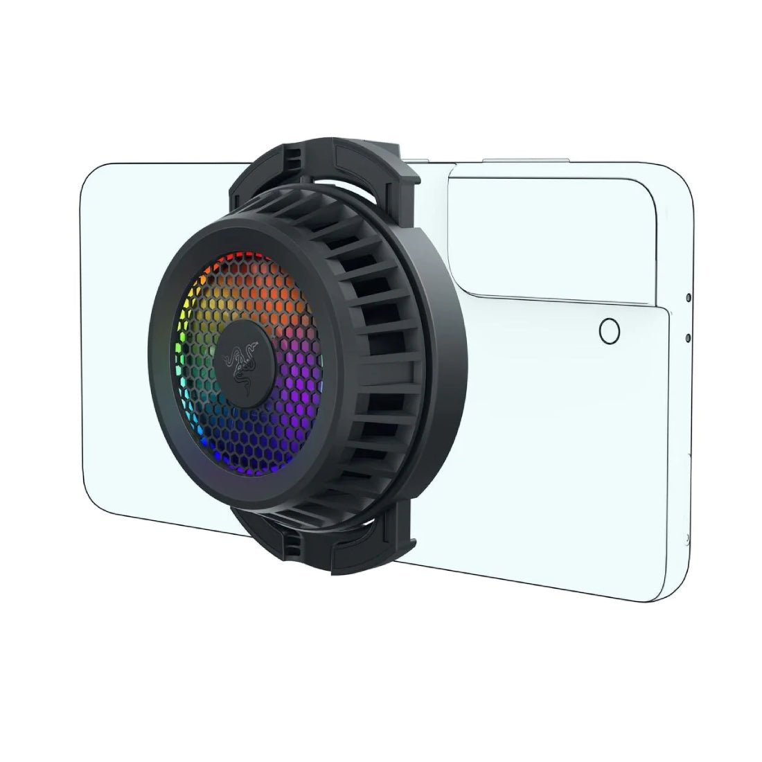 Razer Phone Cooler Chroma - Universal Clamp Smartphone Cooling Fan - أكسسوارات - Store 974 | ستور ٩٧٤