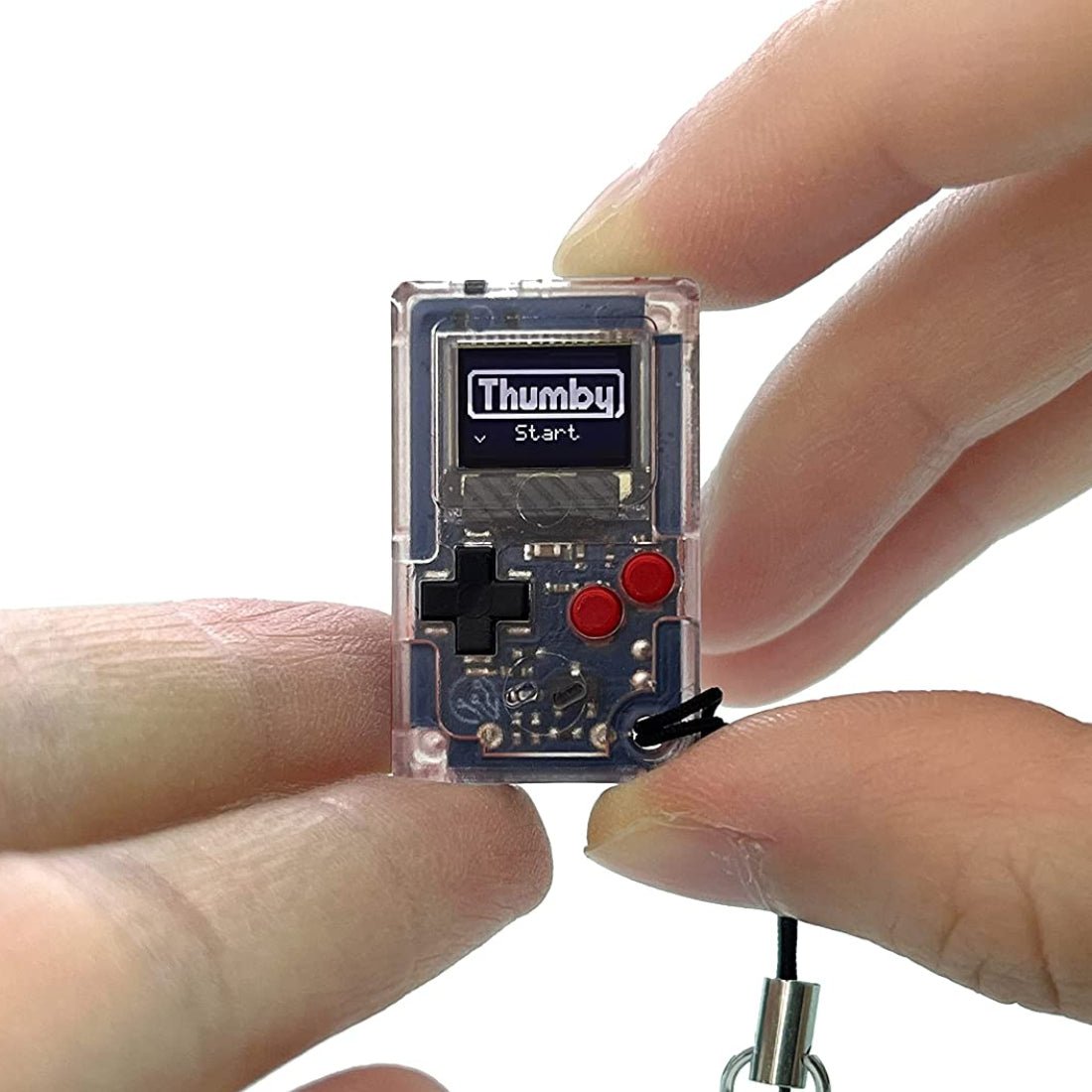 Tiny Circuits Thumby Playable Programmable Keychain Console - Clear - لعبة - Store 974 | ستور ٩٧٤
