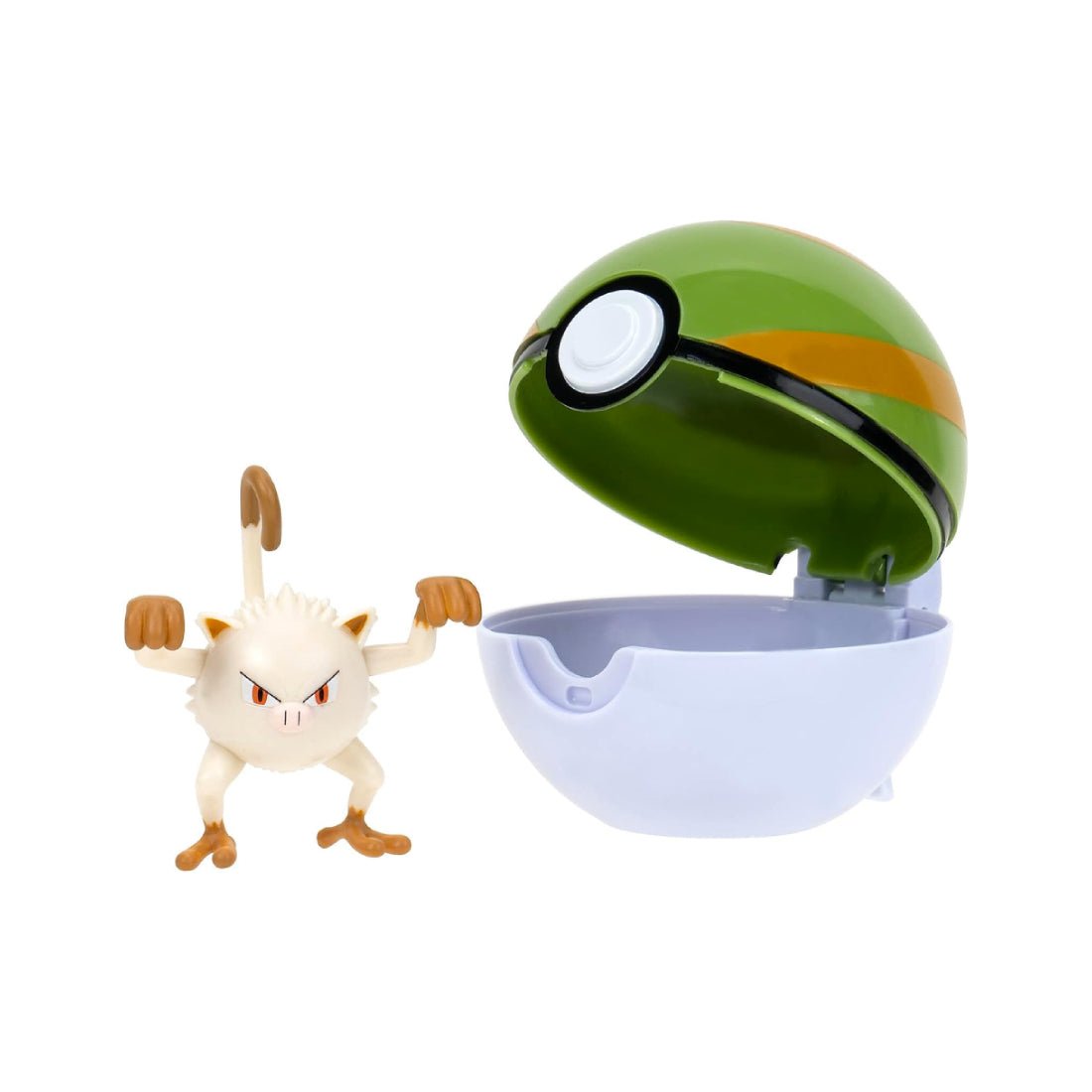 Pokemon Clip 'N' Go - Mankey + Nest Ball - مجسم - Store 974 | ستور ٩٧٤