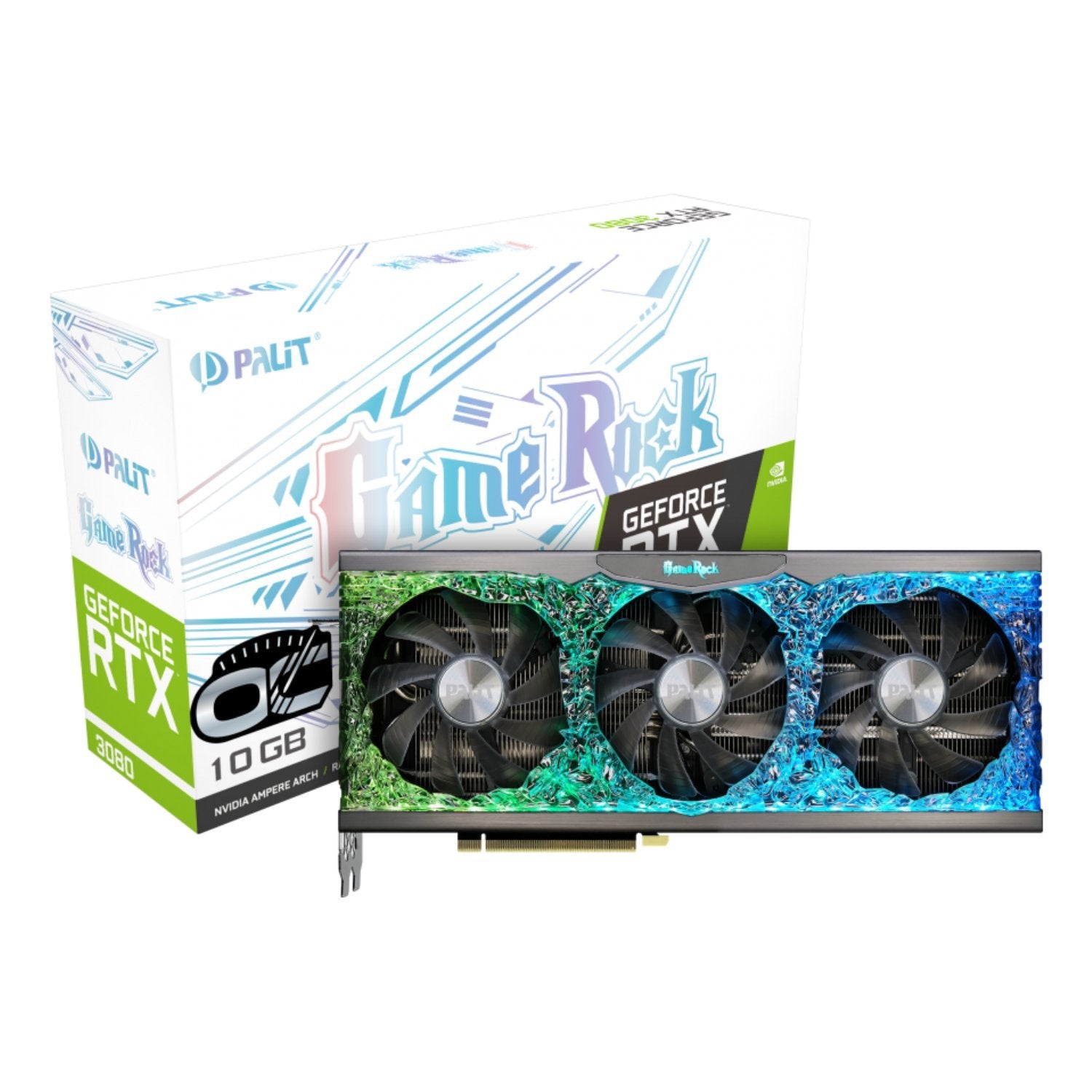 Palit GeForce RTX 3080 GameRock OC LHR 10GB GDDR6X - Store 974 | ستور ٩٧٤