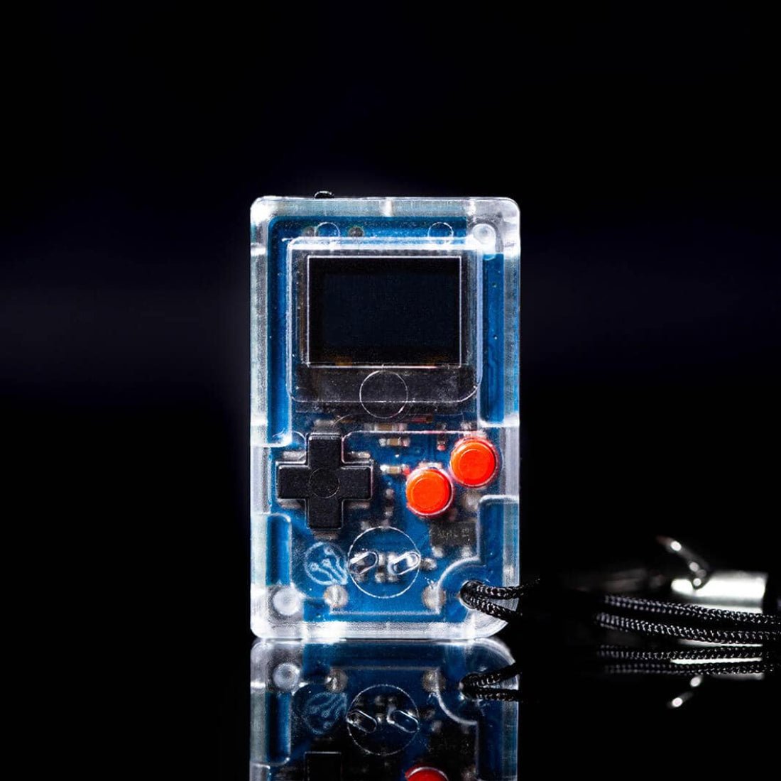 Tiny Circuits Thumby Playable Programmable Keychain Console - Clear - لعبة Tiny Circuits Thumby Playable Programmable Keychain Console - Clear - لعبة
