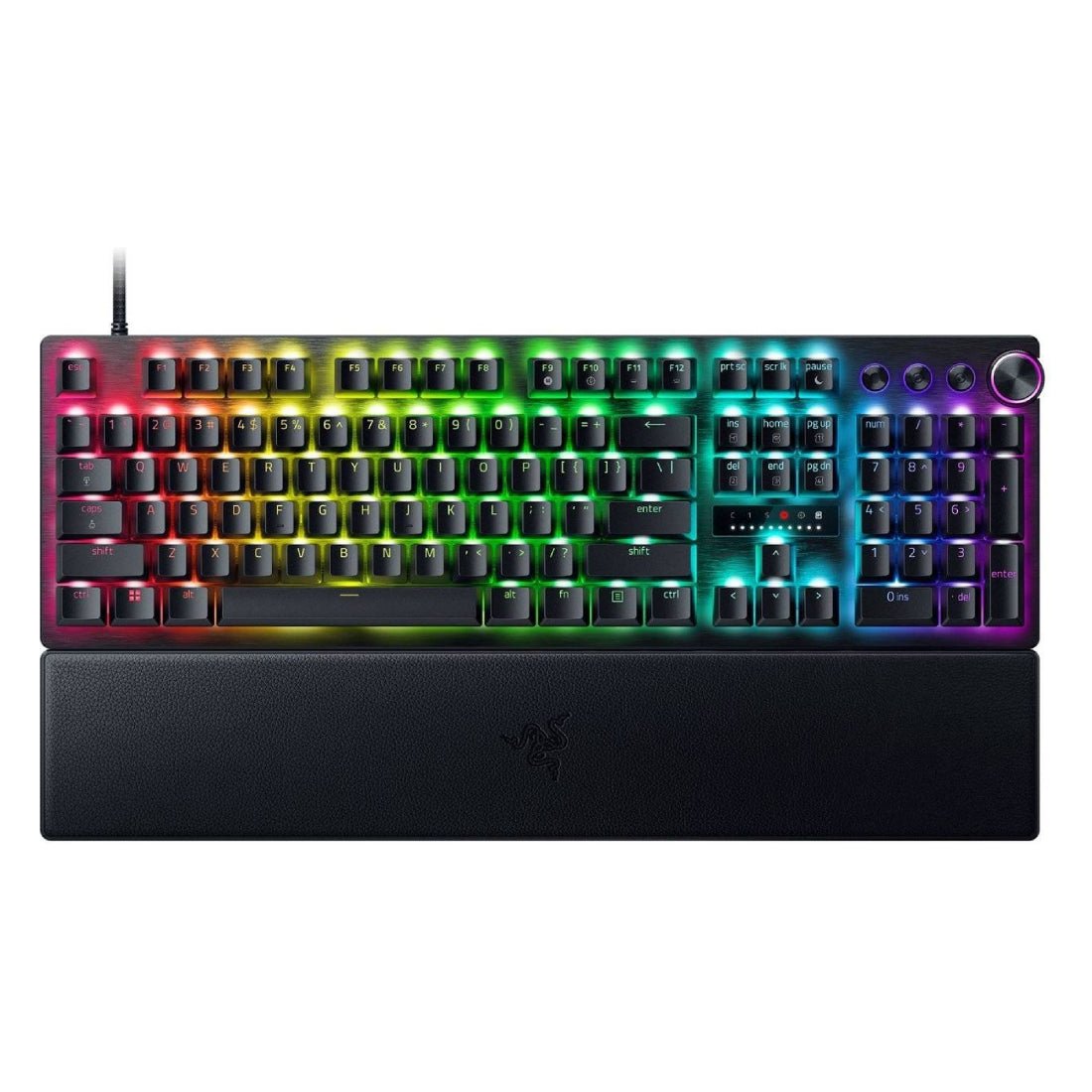 Razer Huntsman V3 Pro Full RGB Mechanical Gaming Keyboard - Analog Optical Switch - Black - لوحة مفاتيح - Store 974 | ستور ٩٧٤