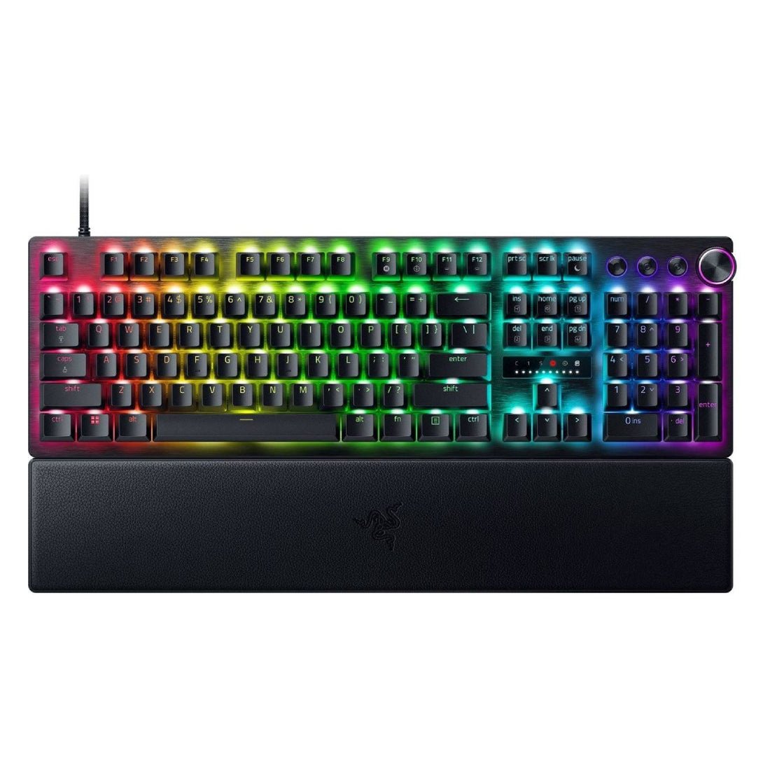 Razer Huntsman V3 Pro Full RGB Mechanical Gaming Keyboard - Analog Optical Switch - Black - لوحة مفاتيح Razer Huntsman V3 Pro Full RGB Mechanical Gaming Keyboard - Analog Optical Switch - Black - لوحة مفاتيح