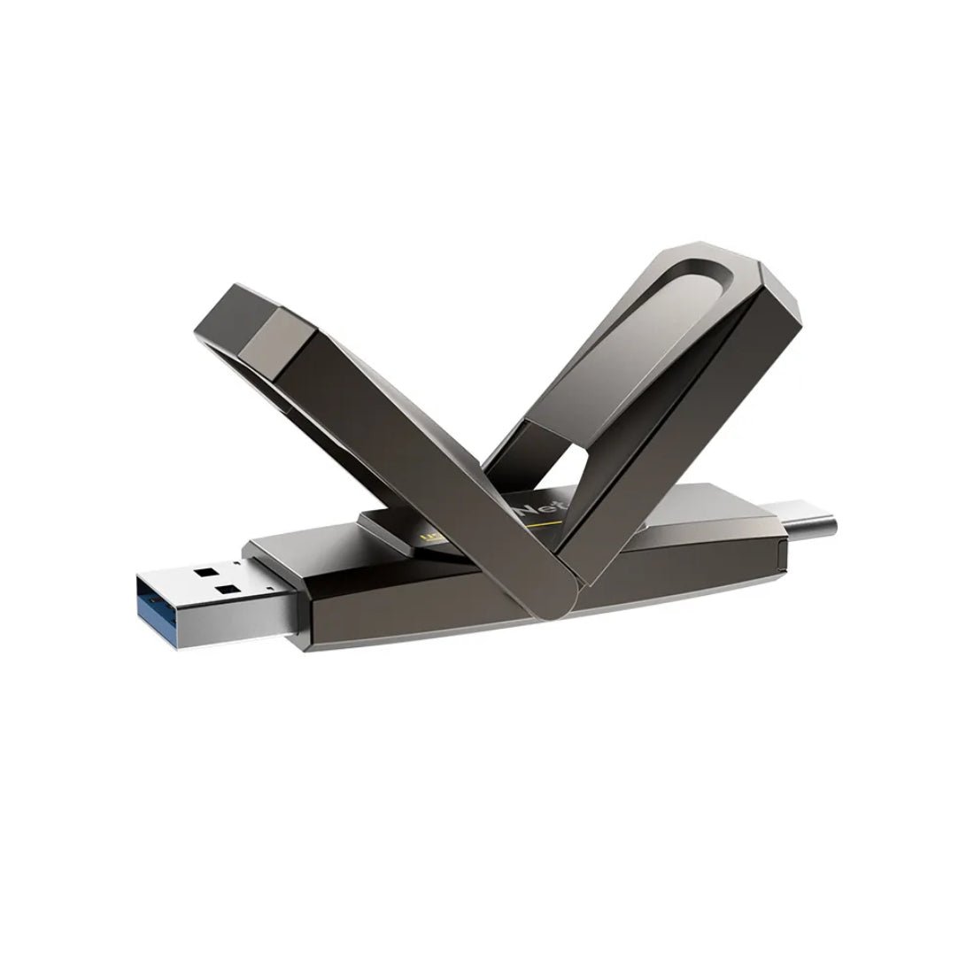 Netac US5 USB 3.2 + Type C Gen2 Dual Interface Flash Drive - 256GB - مساحة تخزين Netac US5 USB 3.2 + Type C Gen2 Dual Interface Flash Drive - 256GB - مساحة تخزين