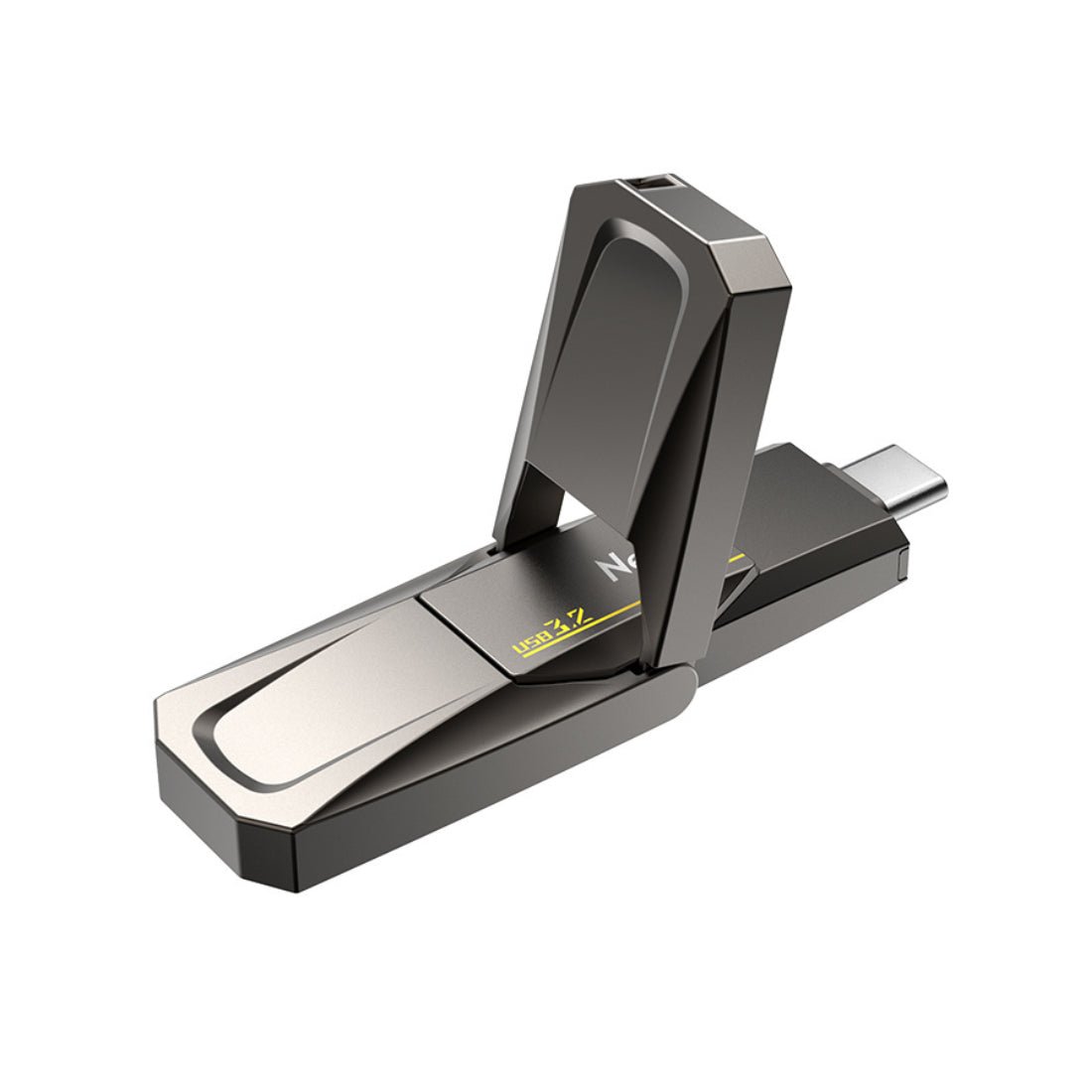Netac US5 USB 3.2 + Type C Gen2 Dual Interface Flash Drive - 256GB - مساحة تخزين Netac US5 USB 3.2 + Type C Gen2 Dual Interface Flash Drive - 256GB - مساحة تخزين