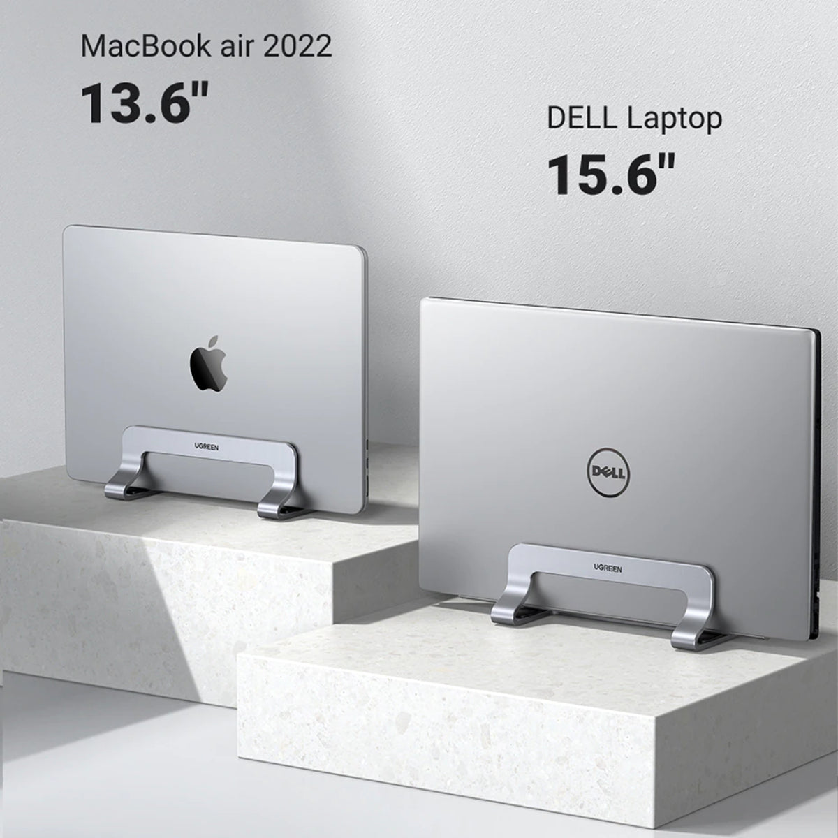 Ugreen Vertical Aluminum Laptop Stand - قاعدة لابتوب - Store 974 | ستور ٩٧٤