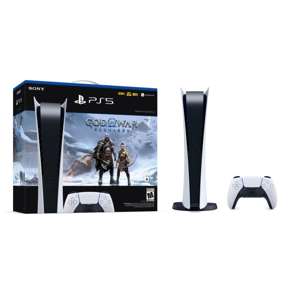 PlayStation 5 Console God of War Ragnarok - Digital Edition - جهاز ألعاب - Store 974 | ستور ٩٧٤